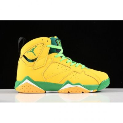 Nike Erkek Air Jordan 7 Retro Patta Oregon Ducks Pe Sarı / Yeşil Basketbol Ayakkabısı Türkiye - PIC6